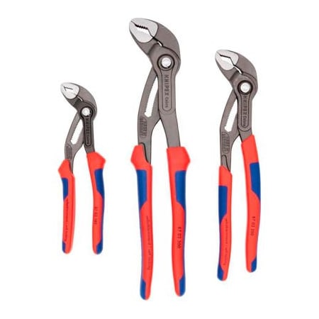 Knipex Knipex Comfort Grip Cobra Set 7, 10, & 12, 3 Pc 9K 00 80 05 US